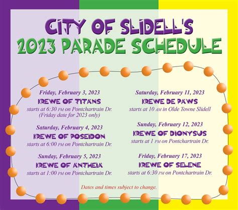 Calendar Events Listing. . Terrebonne parish parade schedule 2023